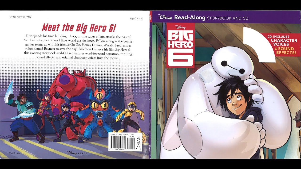 Big Hero 6 Read Along Storybook - Disney Robot Books for Kids