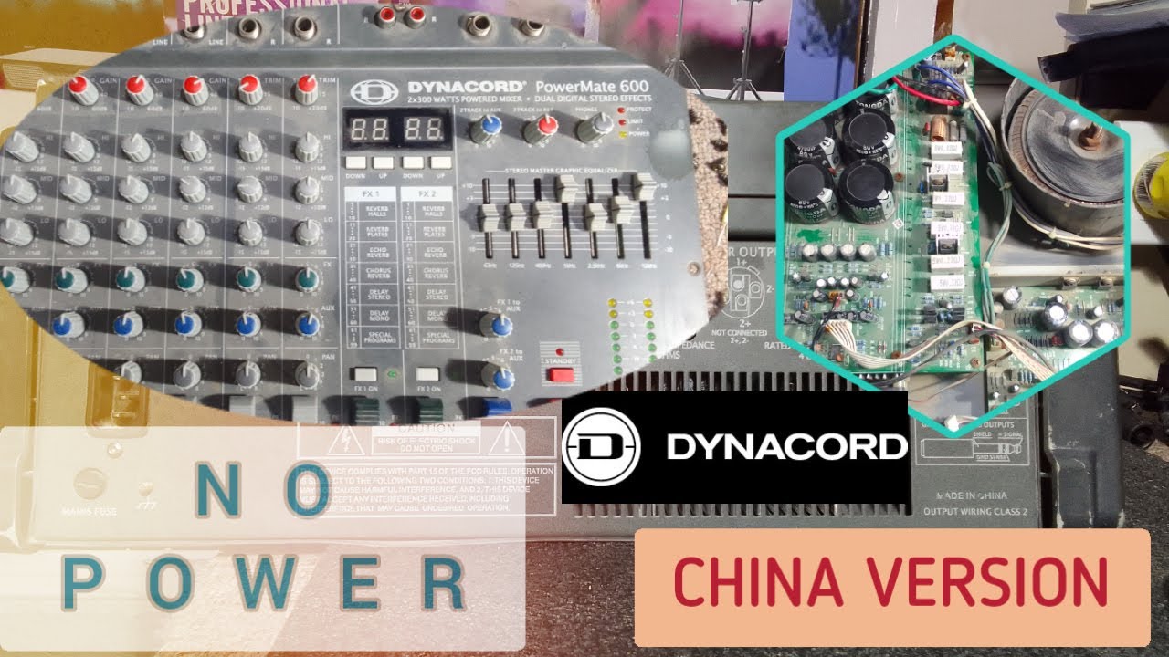PowerMate 600 Dynacord (china version) | No Power | Repaired done