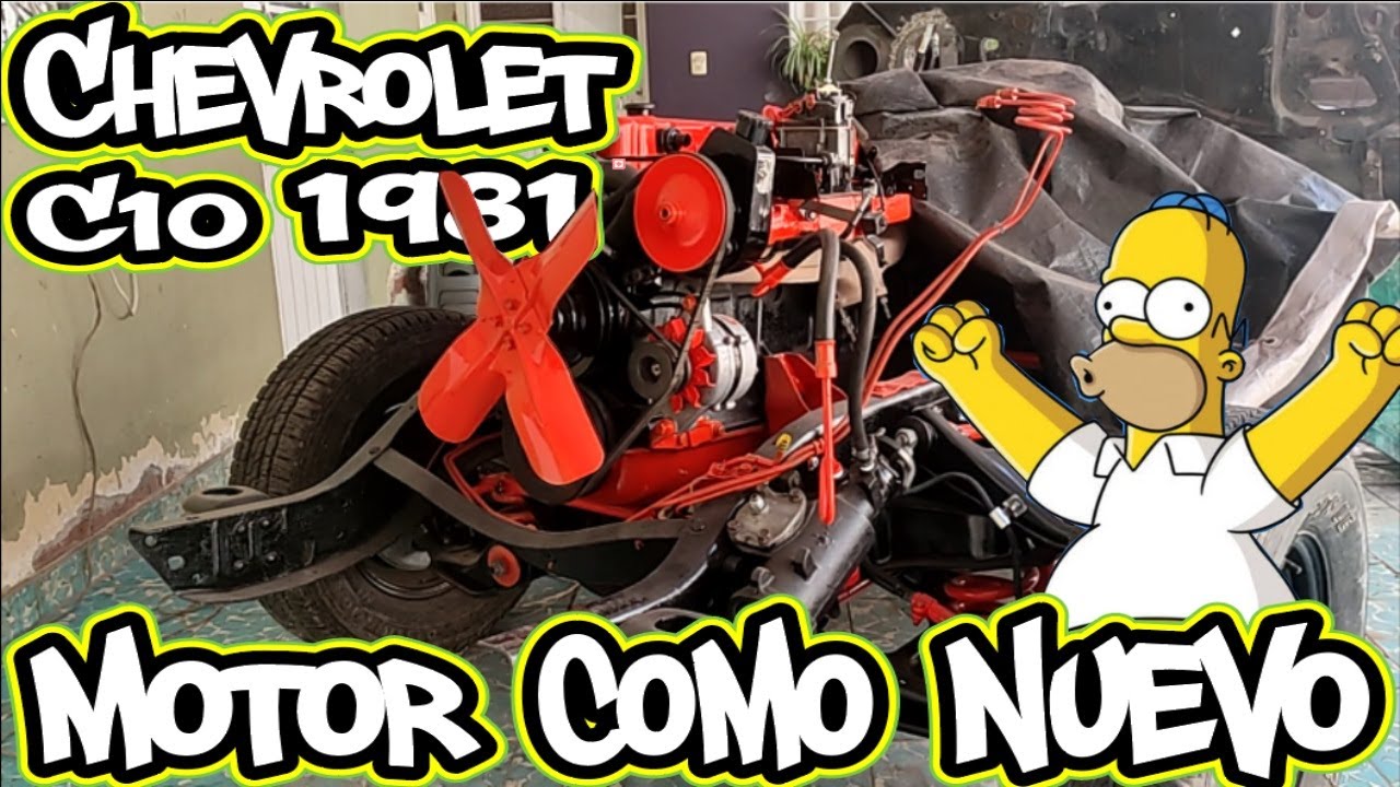 🔥RESTAURACION COMPLETA PICK UP CHEVROLET C10 1981🔥PINTURA AL MOTOR Y CAMBIO DE EMPAQUES🔥
