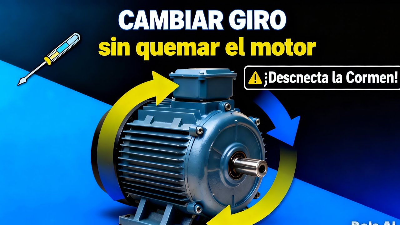  Motor monofásico gira al revés? Así se cambia el sentido correctamente #motor #electricidad 