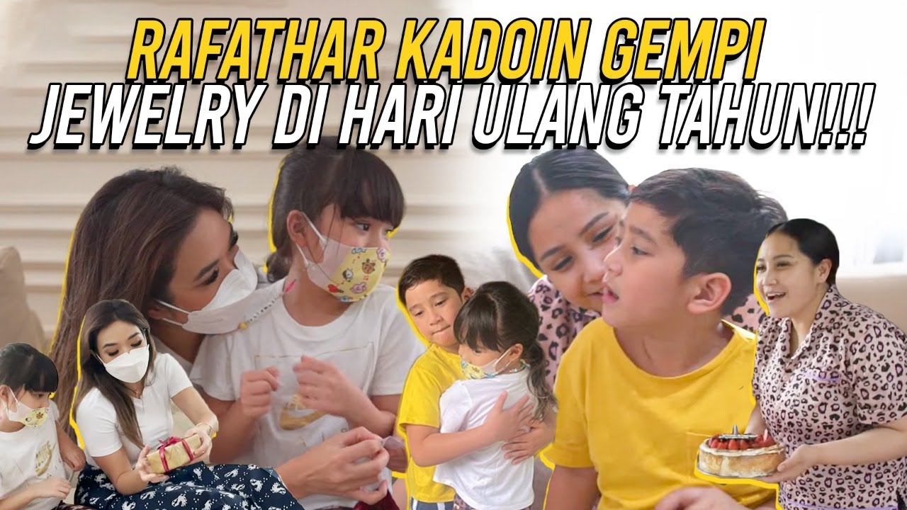 RAFATHAR MALU- MALU KASIH SURPRISE BUAT GEMPI DI DEPAN MAMA GISEL & PAPA GADING...