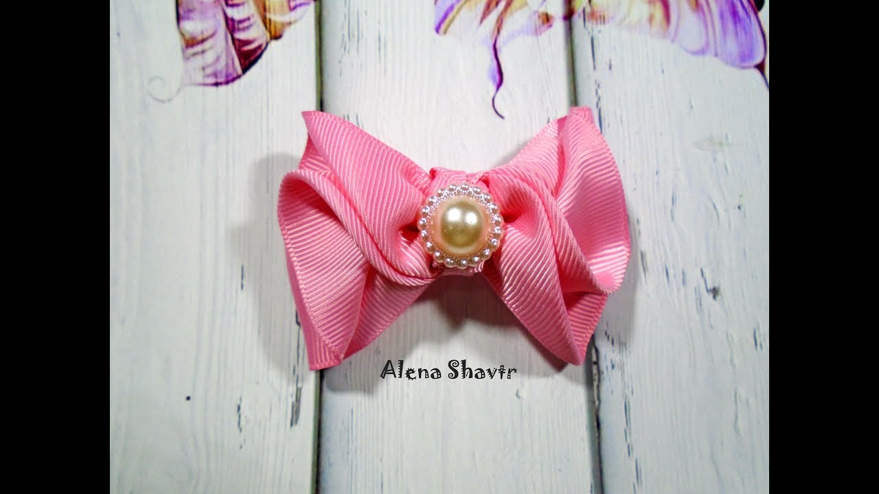 Бантик 8 см из репсовой ленты🎀МК🎀Laço de fita🎀Ribbon bow