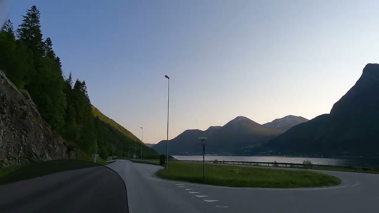 Motorcycle ride to work in 4K - from Ørsta to Ulsteinvik