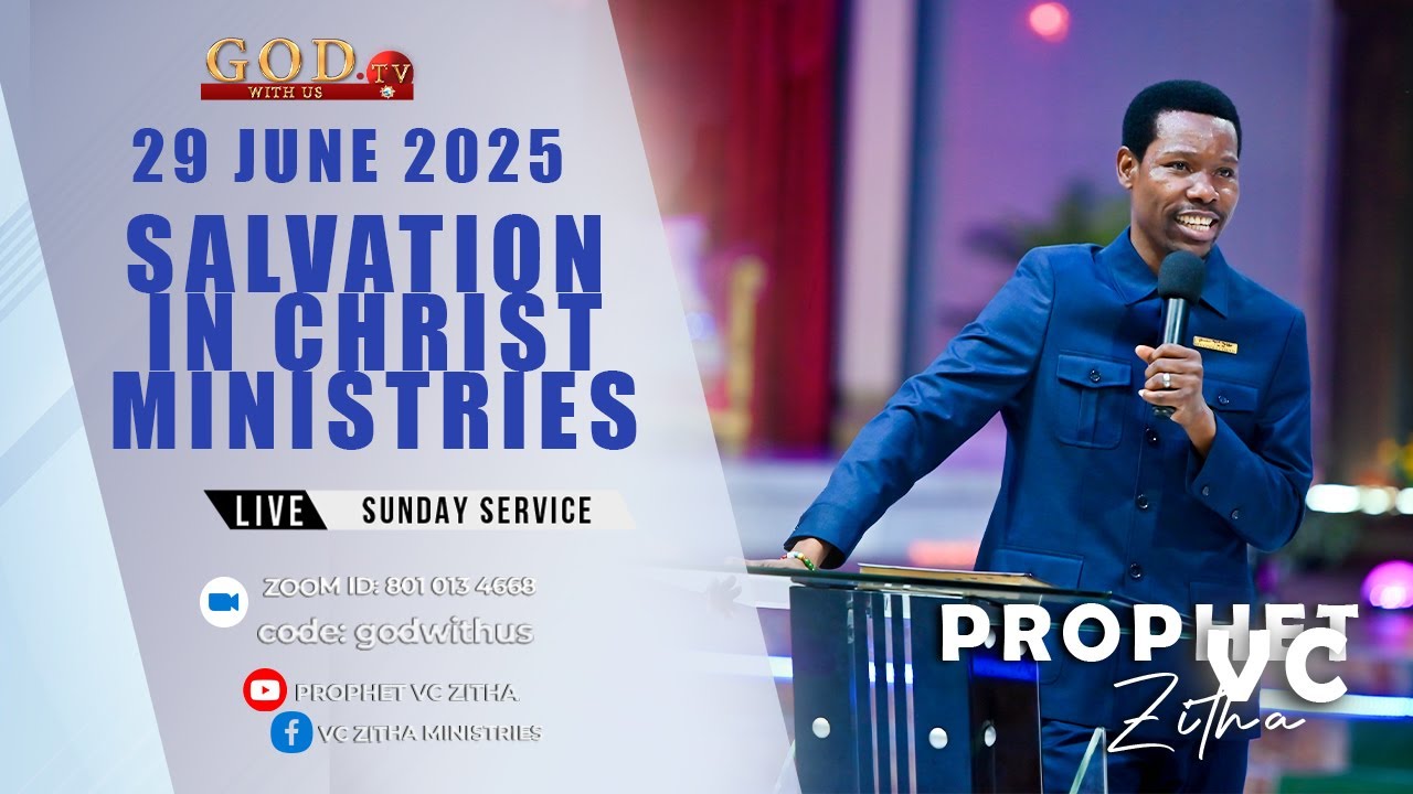 YOU ARE WATCHING LIVE SUNDAY SERVICE WITH PROPHET V.C ZITHA -  29 JUNE 2025
