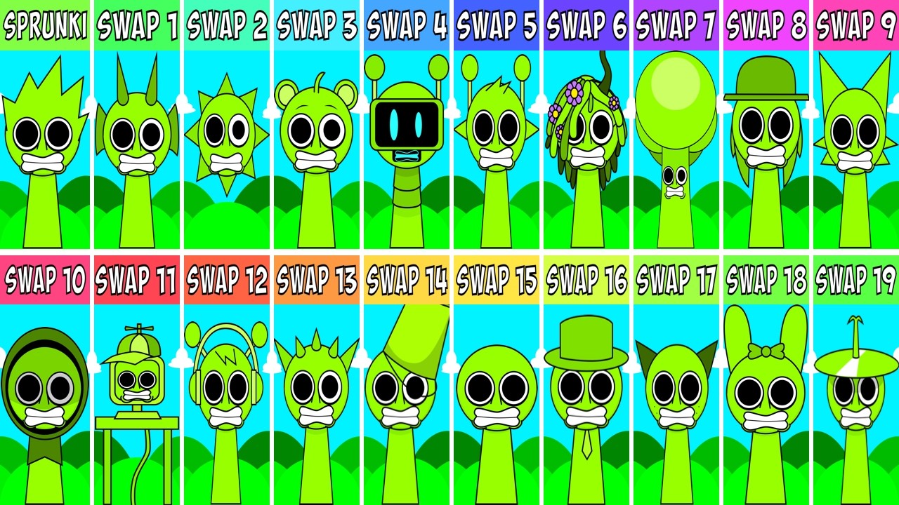 EVERY Characters From Sprunki SWAP