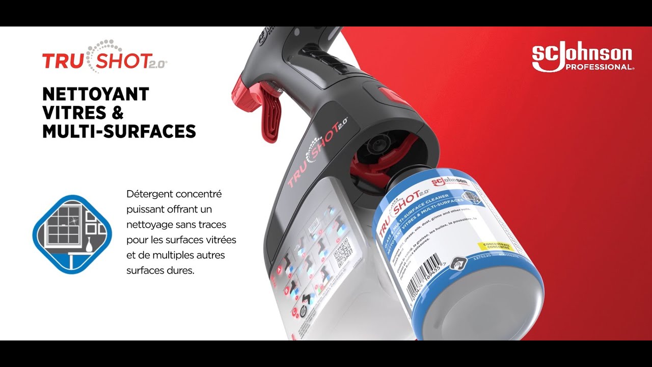 TruShot 2.0® - Nettoyant Vitres & Multi-Surfaces