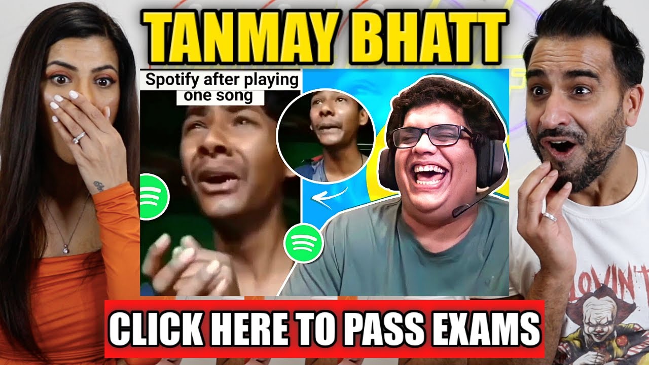 TANMAY BHAT - CLICK HERE TO PASS EXAMS🙏  | REACTION!!