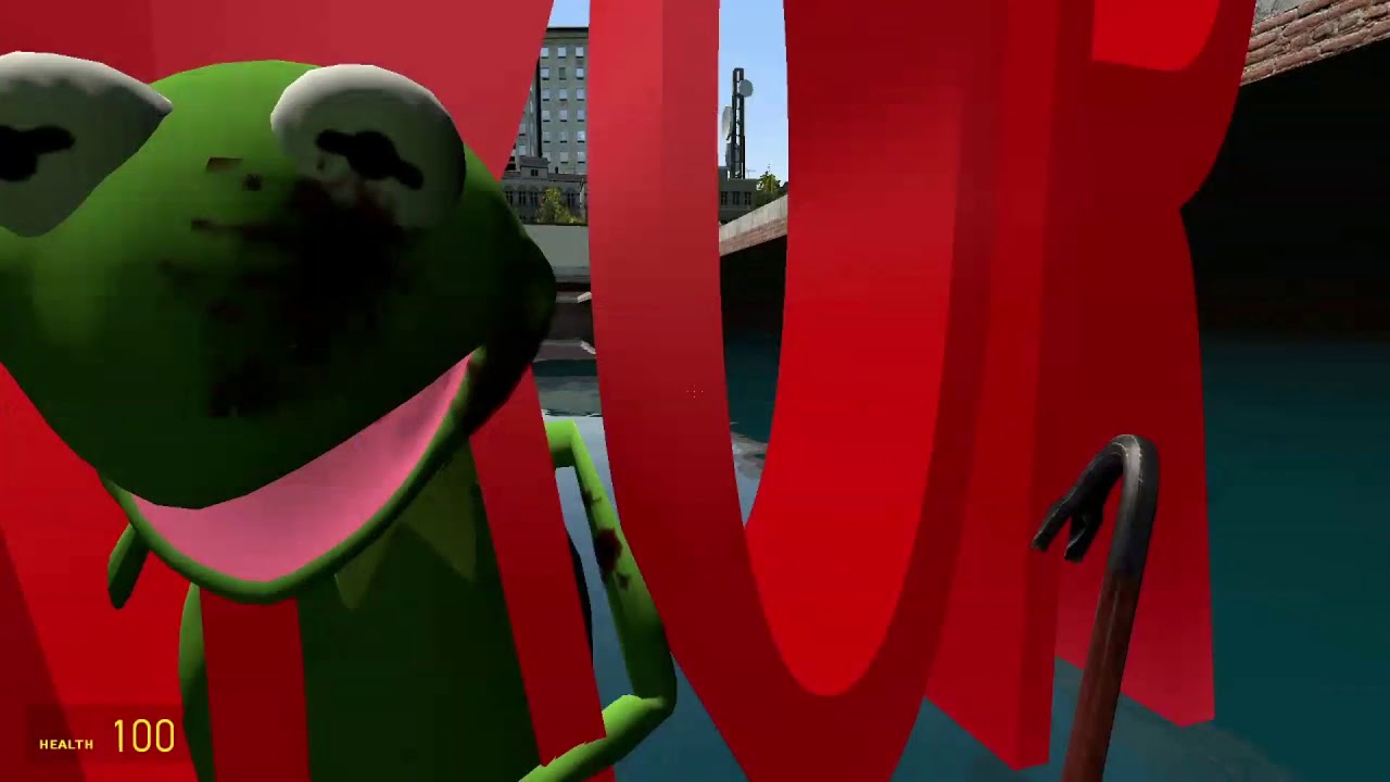 Just hanging with my good friend Kermit the frog | Gmod sandbox construction funny fun time