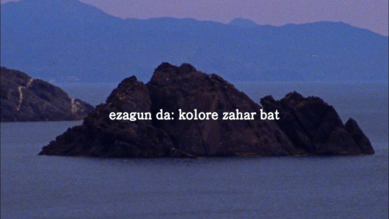 Gorka Urbizu - Kolore bat (official lyric video)