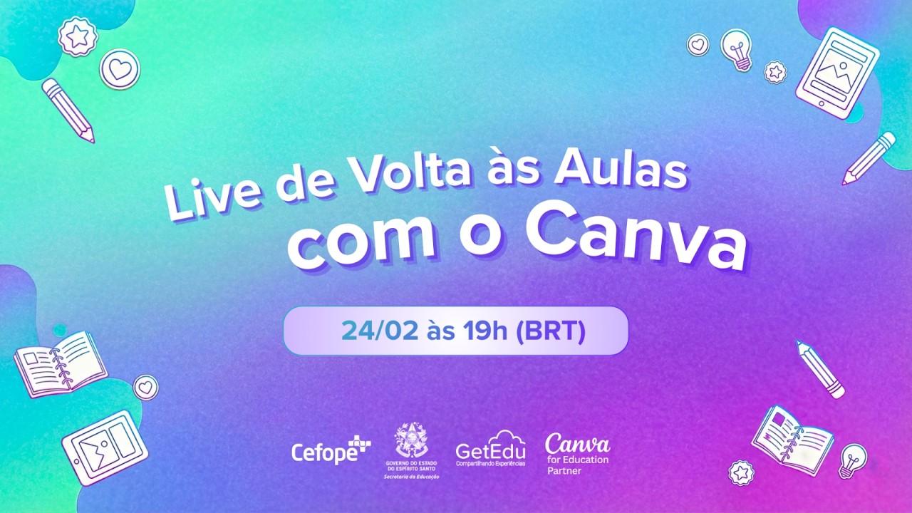 Live de Volta às Aulas com o Canva Educação