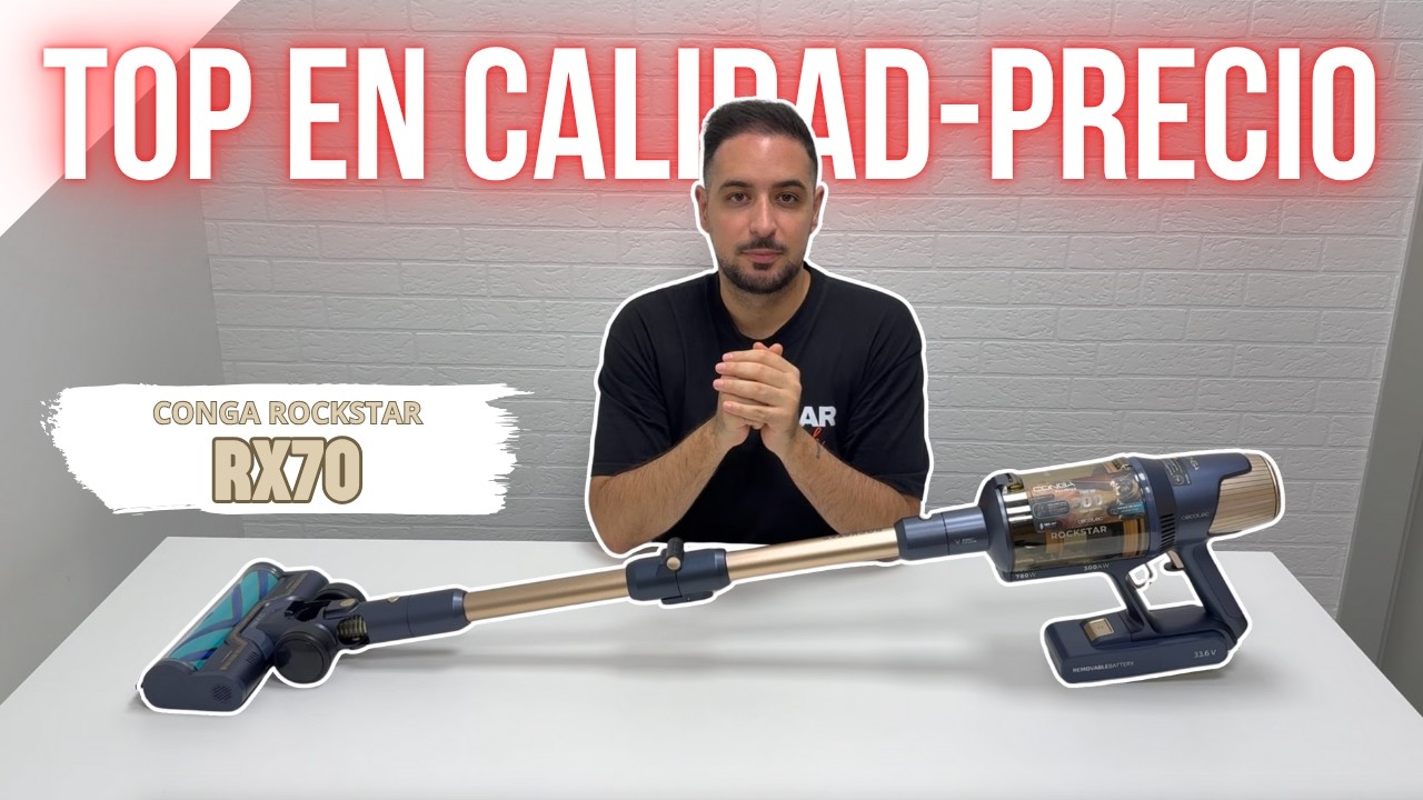 🌪️ CONGA ROCKSTAR RX70: UNO DE LOS MEJORES ASPIRADORES ESCOBA DE CECOTEC | Review y opiniones