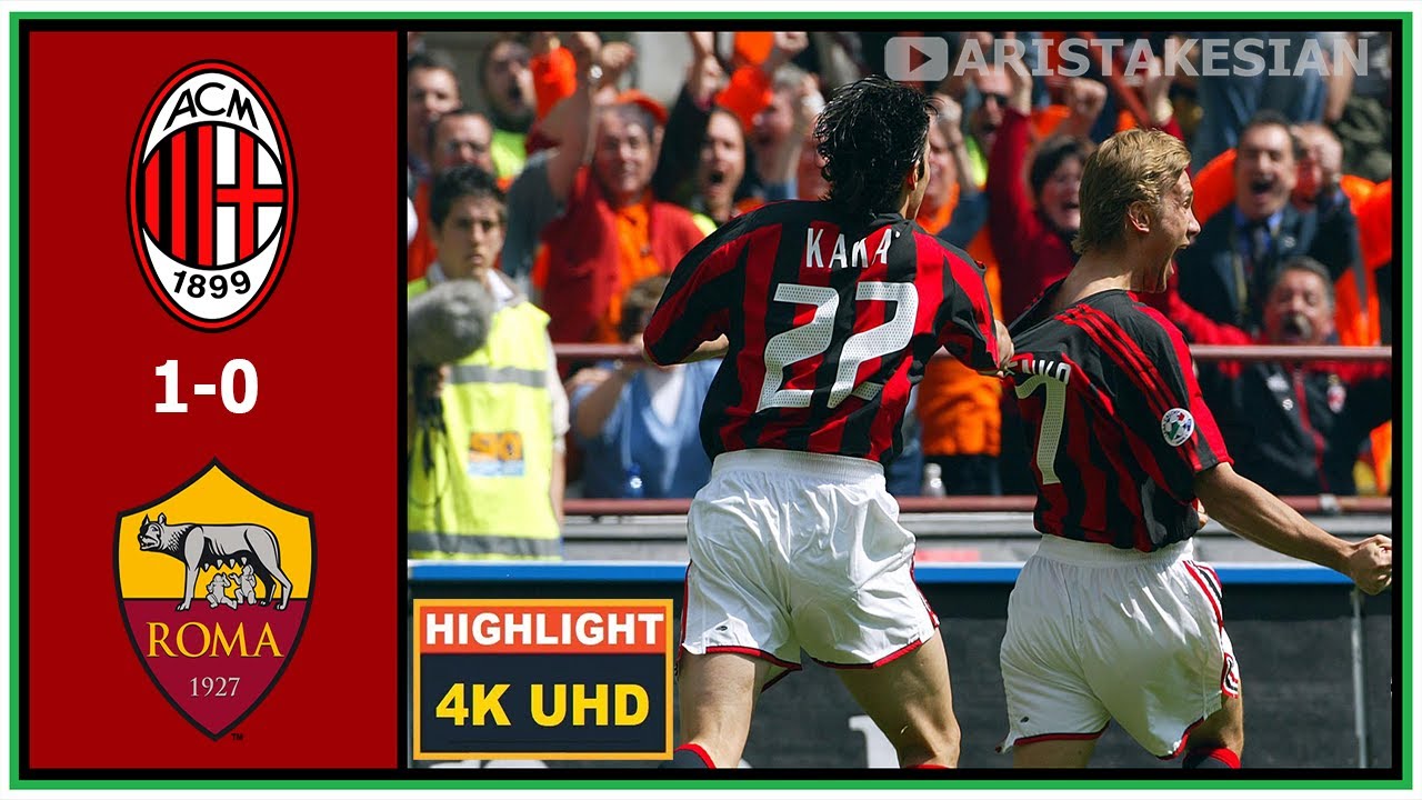 AC Milan v AS Roma: 1-0 Série A 2003-04 (SCUDETTO) HD
