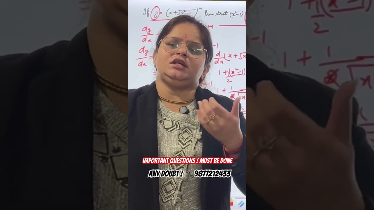Class 12 Derivatives 🔥 Most IMP Question for Boards”