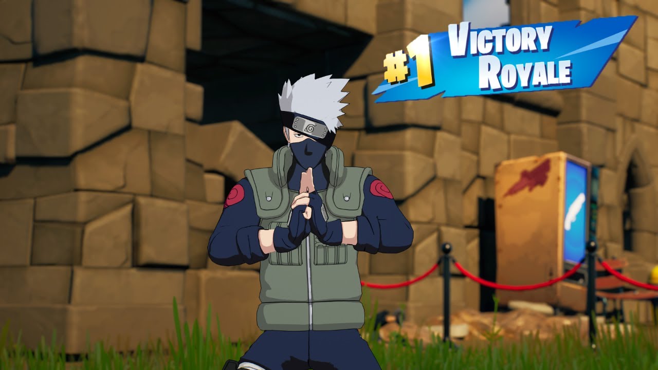 *NEW* KAKASHI HATAKE SKIN GAMEPLAY - Solo Victory Royale (Fortnite Chapter 2 Season 8 No Commentary)