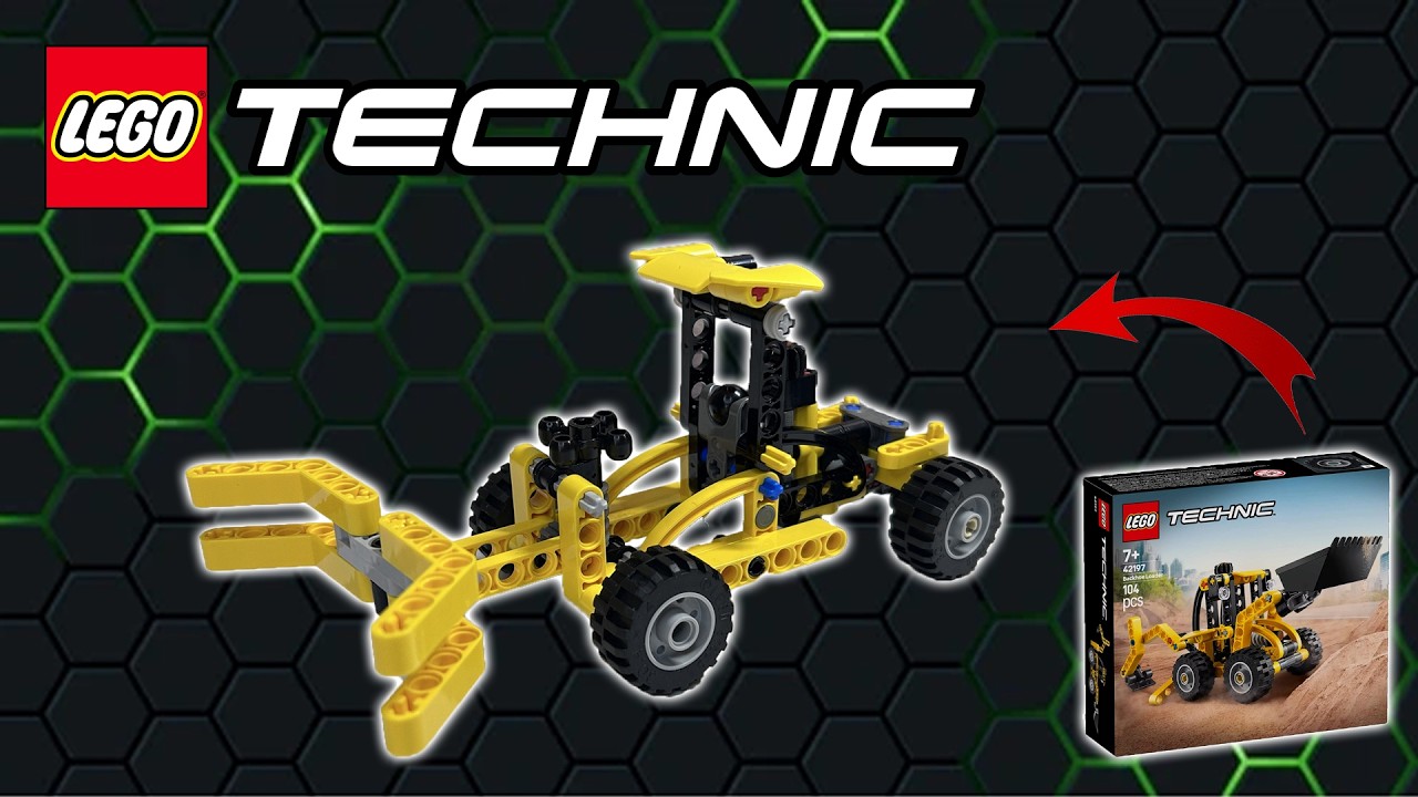 LEGO Technic 42197 Backhoe Loader | Alternate MOC Mini Buldozer Speed Build