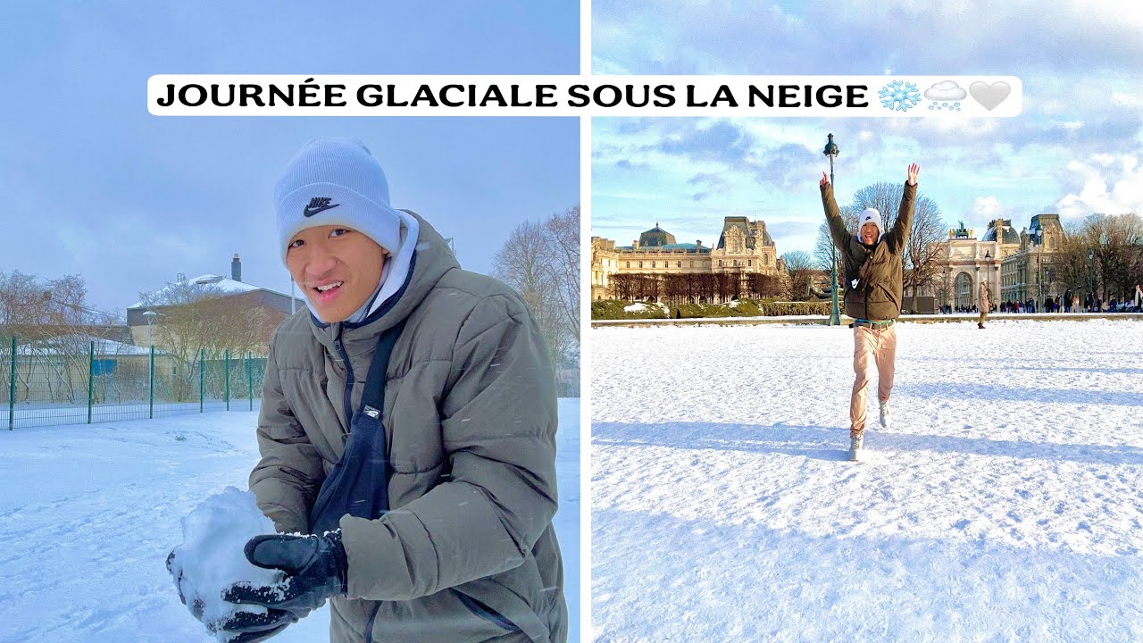 JOURNÉE GLACIALE SOUS LA NEIGE ❄️🌨️🤍 ! (c’est incroyable)