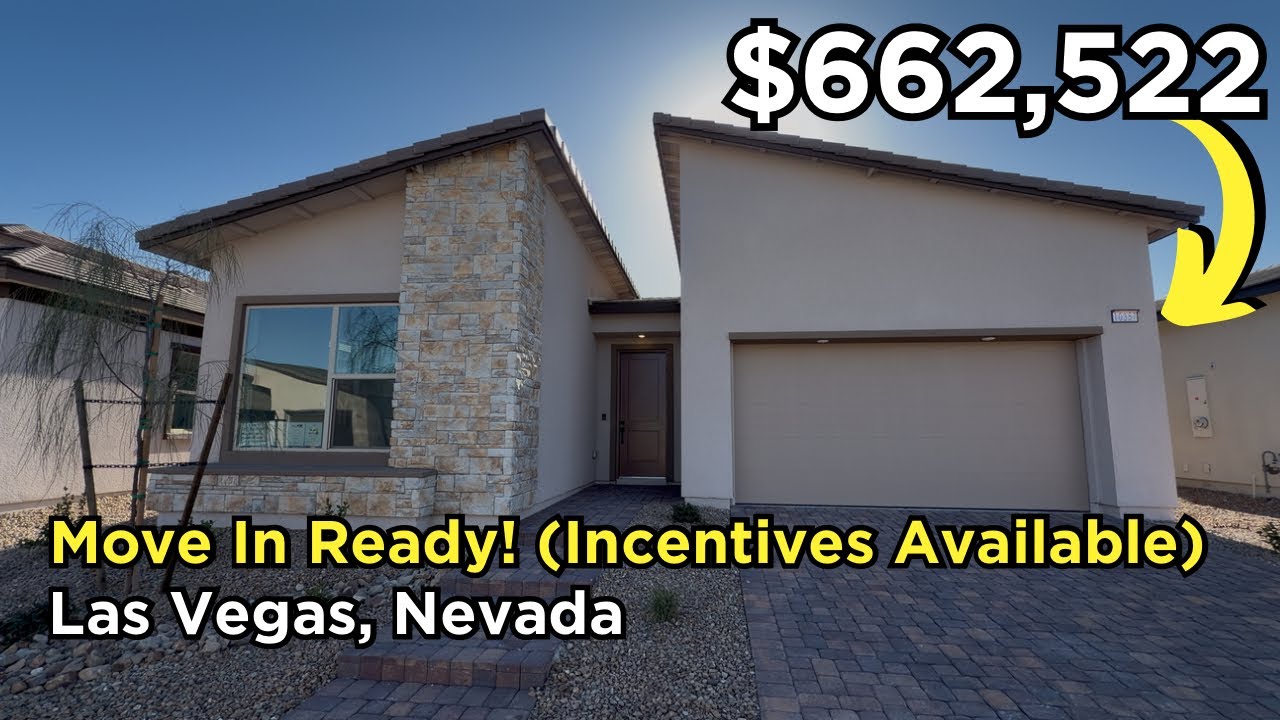 Move-In Ready Single Story New Construction Home For Sale in Las Vegas Gated Community