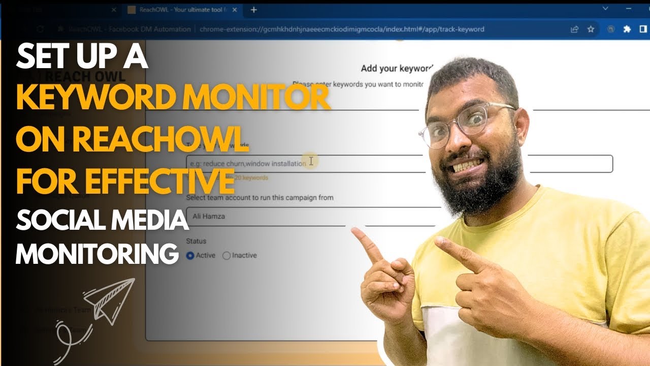 How to Set Up a Keyword Monitor on ReachOWL for Effective Social Media Monitoring | Lesson: 10