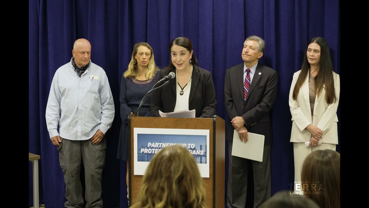 Partnership to Protect San Diegan's Press Conference with Supervisor Terra Lawson-Remer