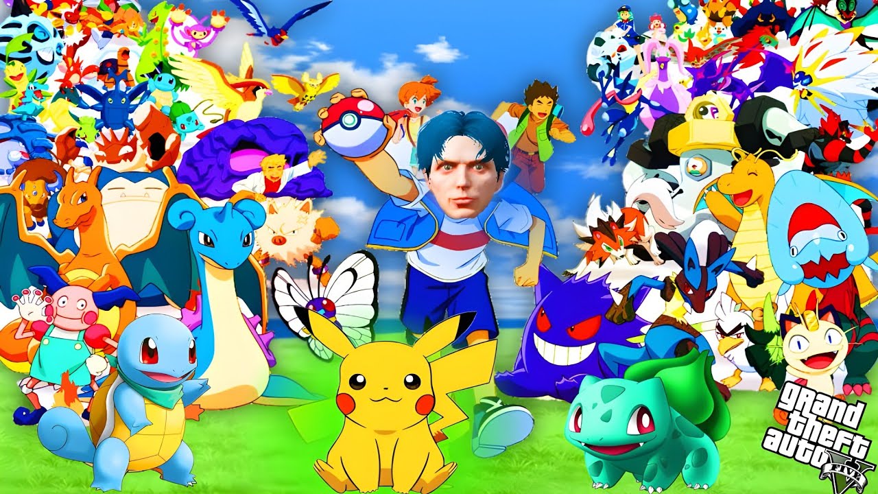 ကမ္ဘာ့အရှားပါးဆုံး Pokémon အကောင်လေးတွေကိုစုဆောင်းခဲ့တယ်/ Collecting Pokémon in GTA V