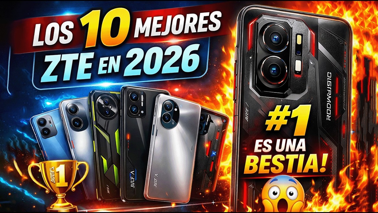 Los 10 Mejores Celulares ZTE en 2026 🔥 El #1 Es Una Bestia
