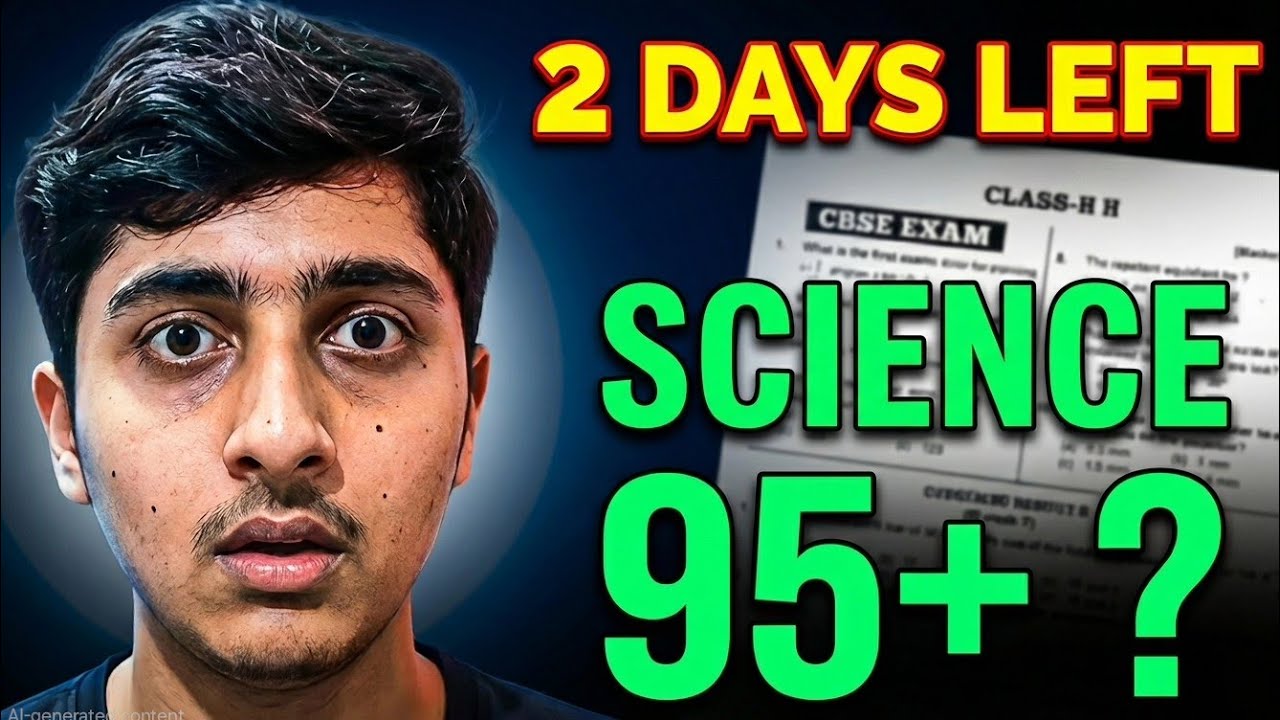 Science in 72 Hours? 😳 95+ Strategy Before 24 Feb