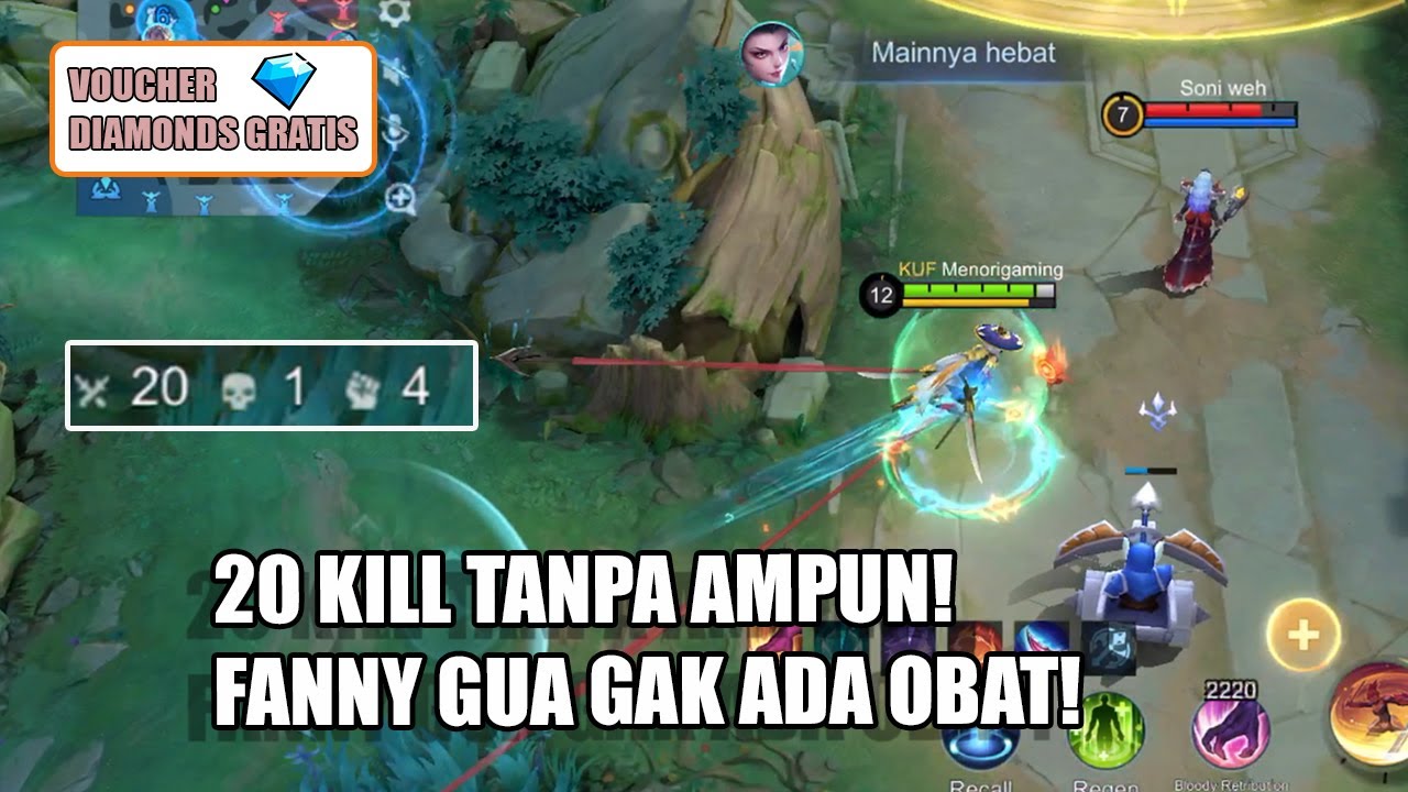 20 KILL TANPA AMPUN! Fanny Gua Gak Ada Obat!