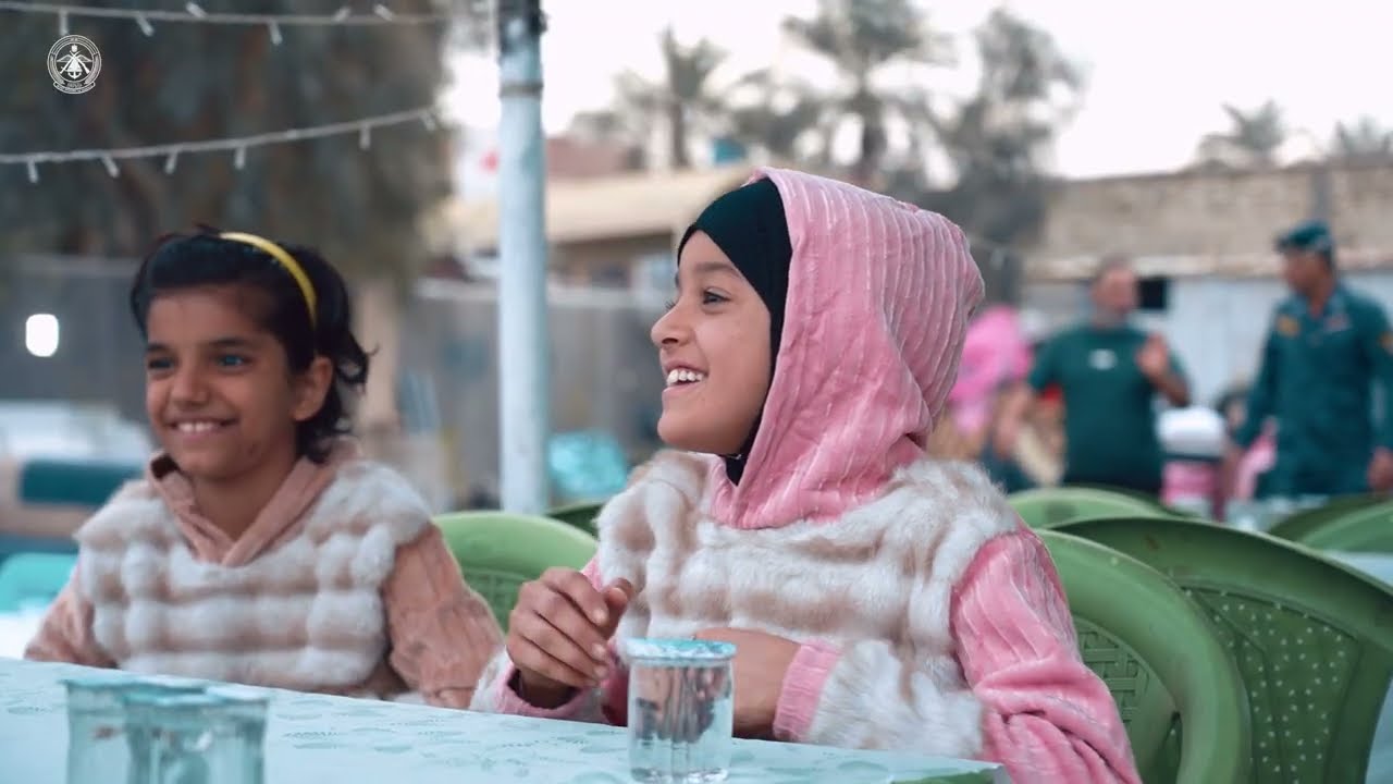 تجمع استراحة ضباط مدينة الصدر يقيم مأدبة إفطار في دار الأمل لرعاية الأيتام