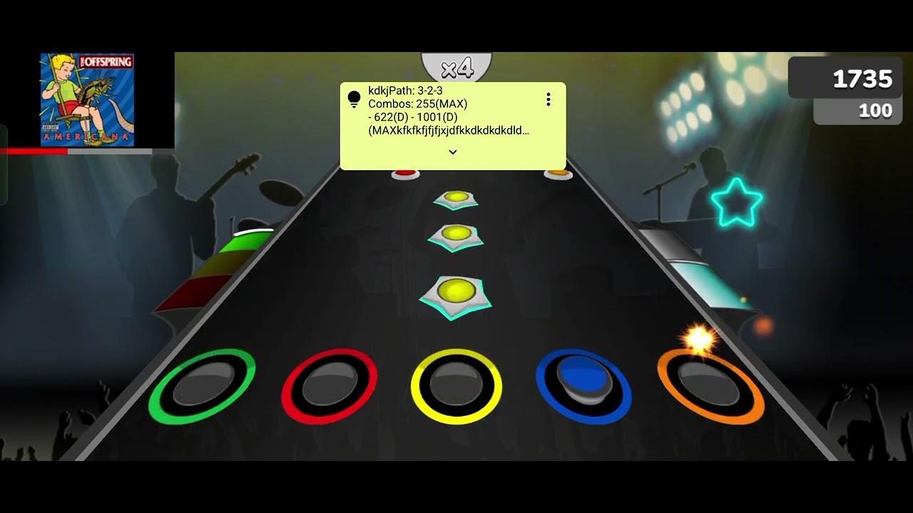Americana - The Offspring Record Hard top 2 !!! 27065 pts GUITAR flash MOBILE 