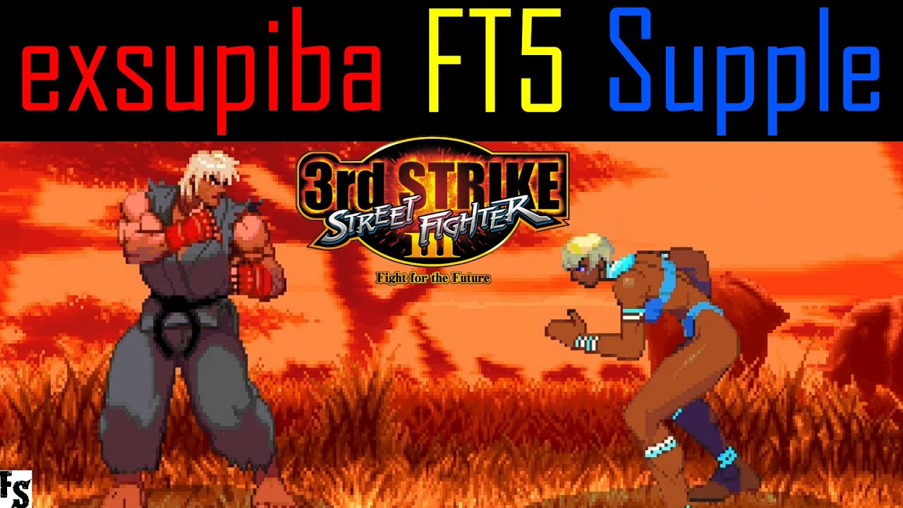 Street Fighter III: Third Strike - exsupiba [Ken] vs Supple [Elena] (Fightcade FT5)