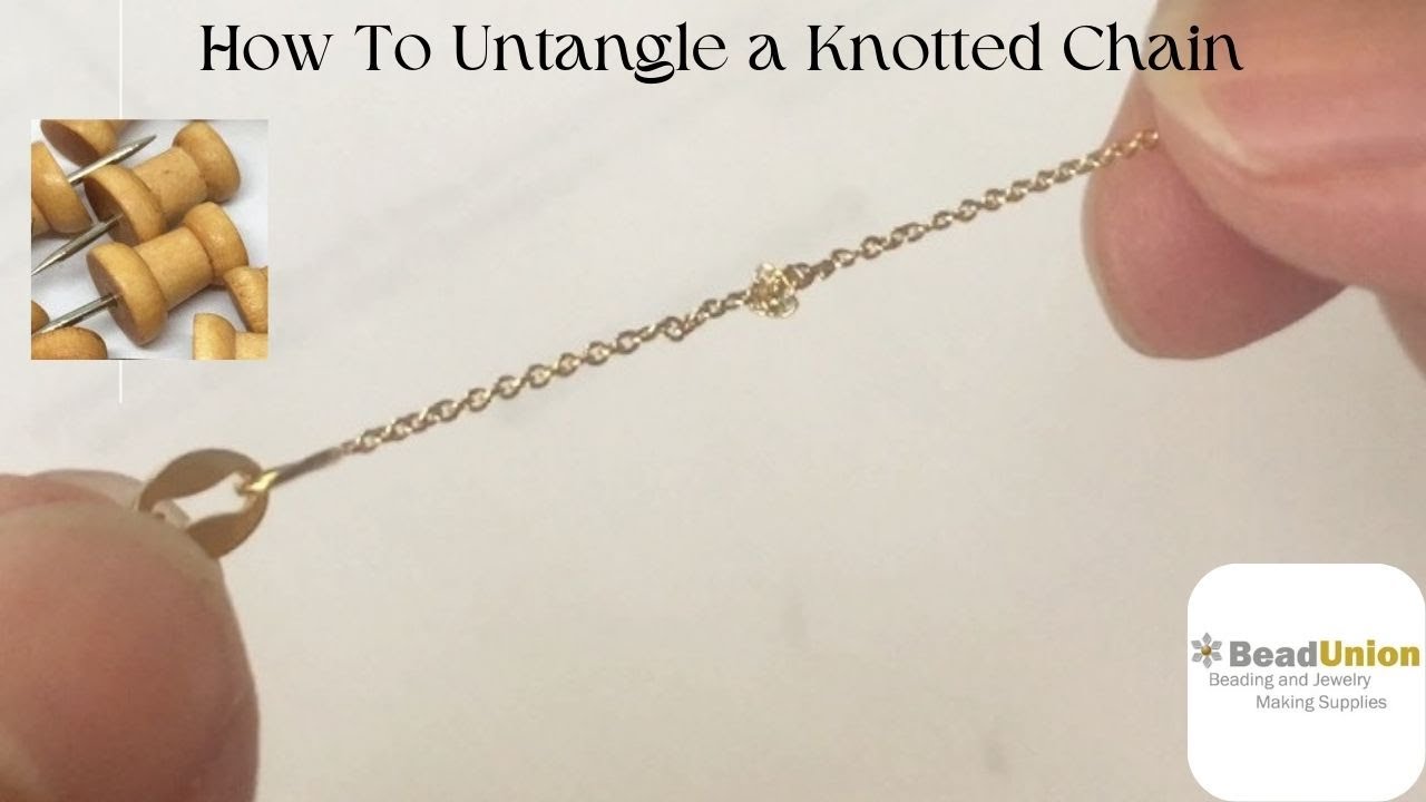 How To Untangle a Tangled Necklace-Untangling Jewelry for Beginners-Untangling a Chain Tutorial