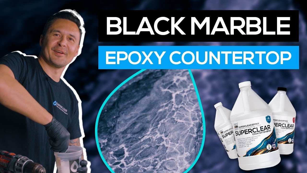Black Marble Countertop Epoxy Resin Kit - Superclear Epoxy Systems