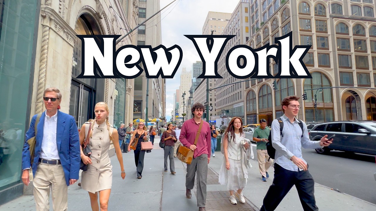 Midtown Manhattan 4K Walk | NYC City Life on 5 PM New York Rush Hour