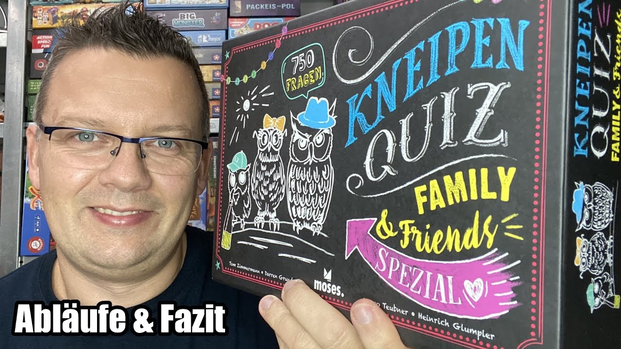 Kneipenquiz (Moses) - kooperativer Rätselspaß und jetzt in der Family & Friends Edition