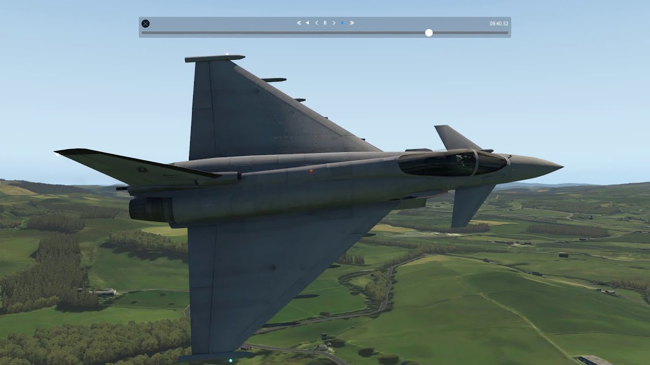 Eurofighter Typhoon Low Level "Star Wars Canyon" Scotland 450kts [X-Plane 11/ORBX]