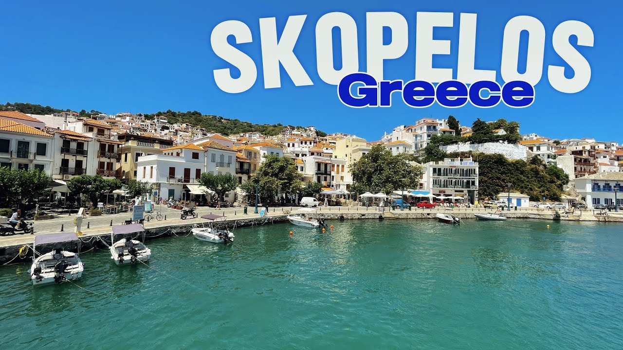 🇬🇷 Tour of Skopelos Town [4k] Summer 2024 Relaxing Walk