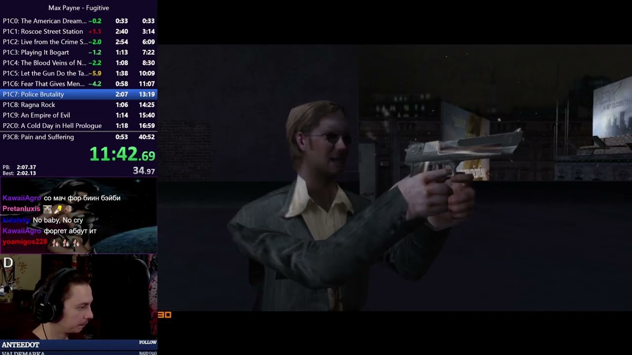 Max Payne any% in 39:57 (Former World Record)