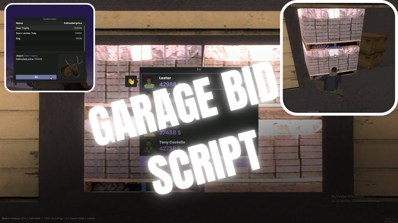 [MTA:SA] Garage Bid (OWL GAMEMODE)