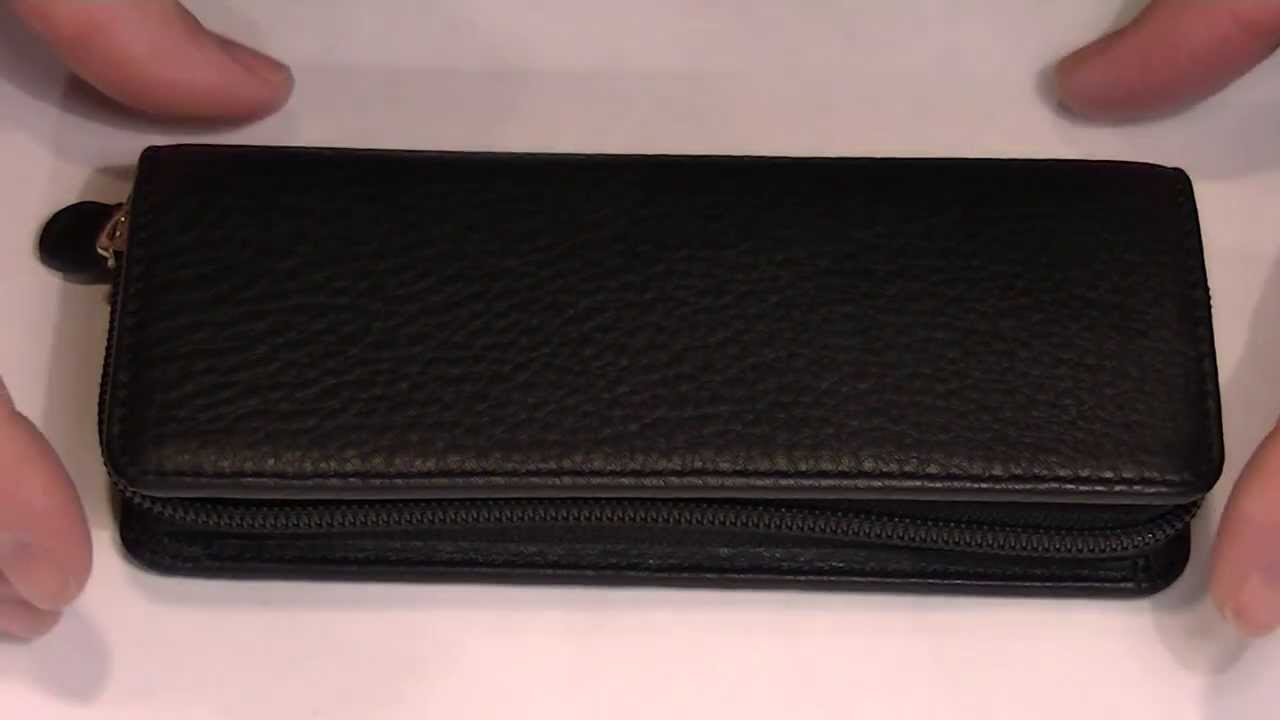 Taccia Dual Pen Leather Carrying Case
