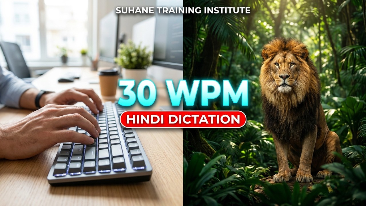 HINDI TYPING DICTATION - 30 WPM #cpct
