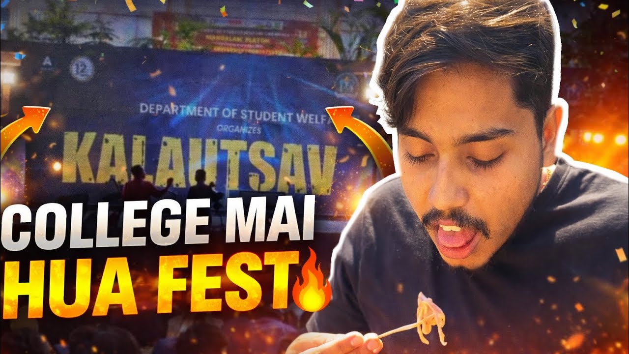 College mai hua fest🥳🎉 #trending #vlog #krmangalamuniversity 