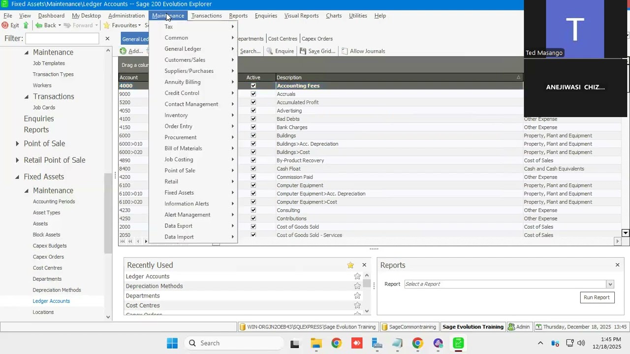 Fixed Assets on Sage Evolution 