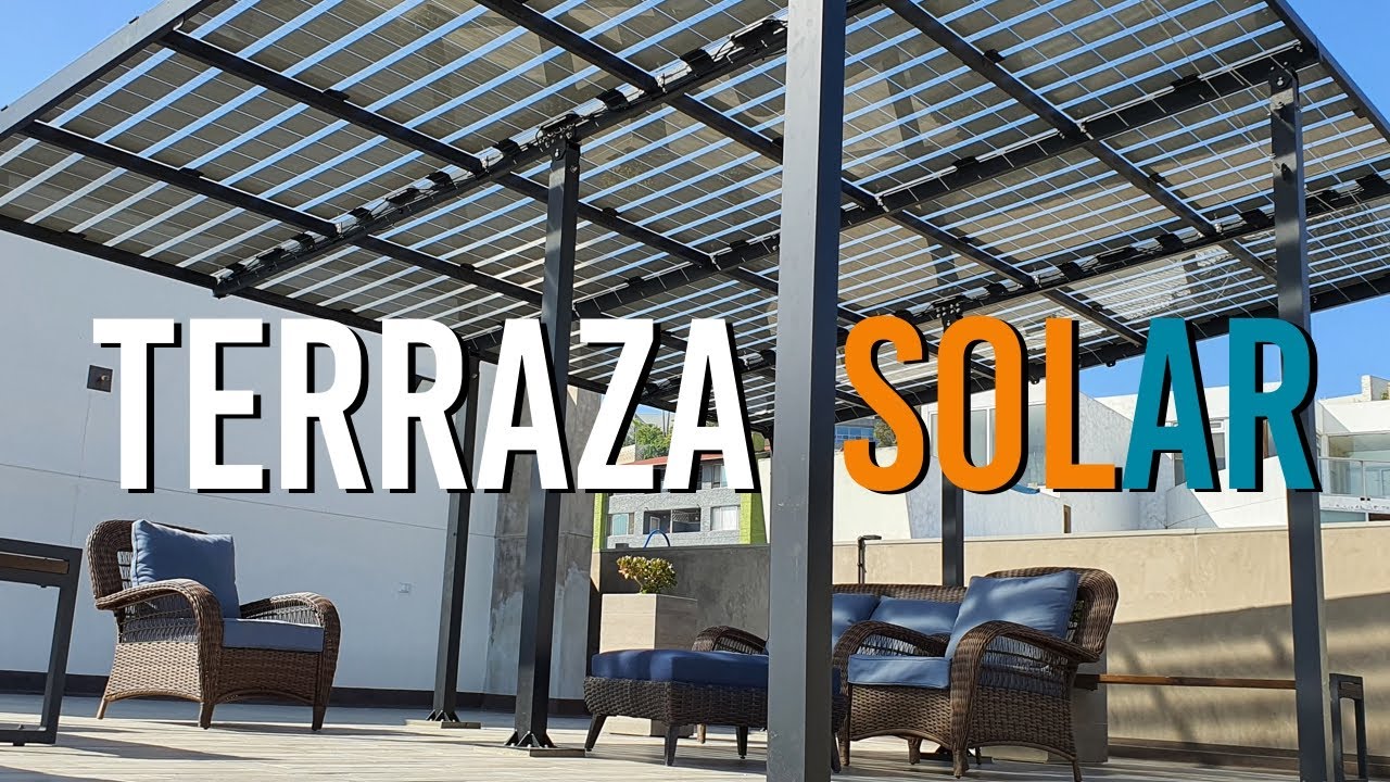 Terraza Con Paneles Solares