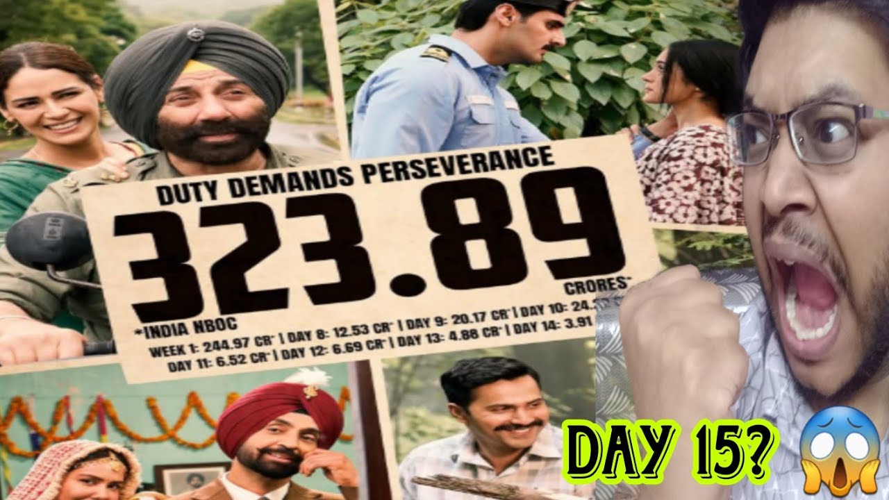 BORDER 2 OFFICIAL DAY 14 COLLECTION 323.89 CRORES NET | BORDER 2 DAY 15 BOX OFFICE PREDICTION SUNNY 