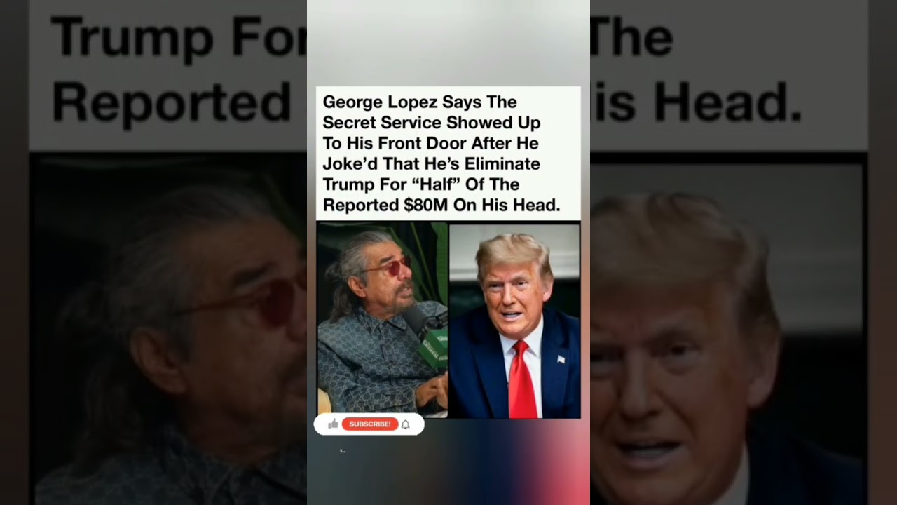 George Lopez Claims Secret Service Visited His Home After Controversial Trump Joke 🇺🇸👀 #Trending