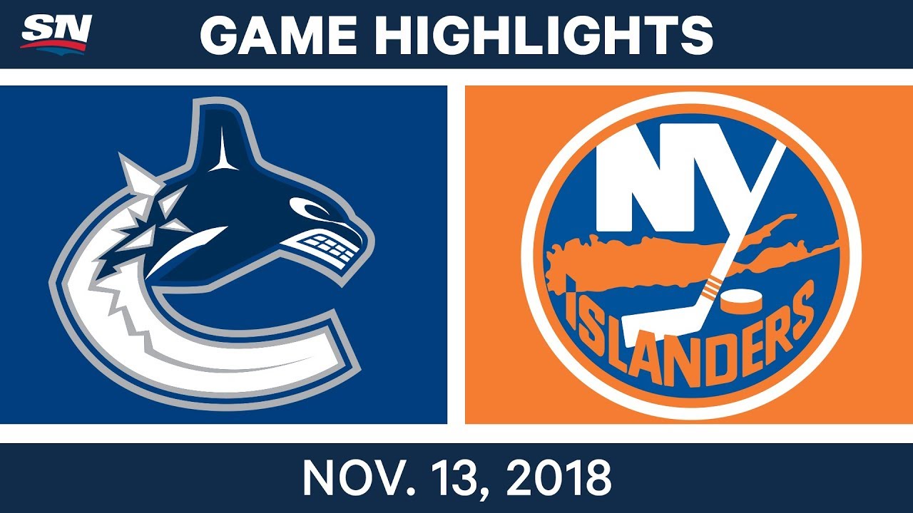 NHL Highlights | Canucks vs. Islanders – Nov. 13, 2018