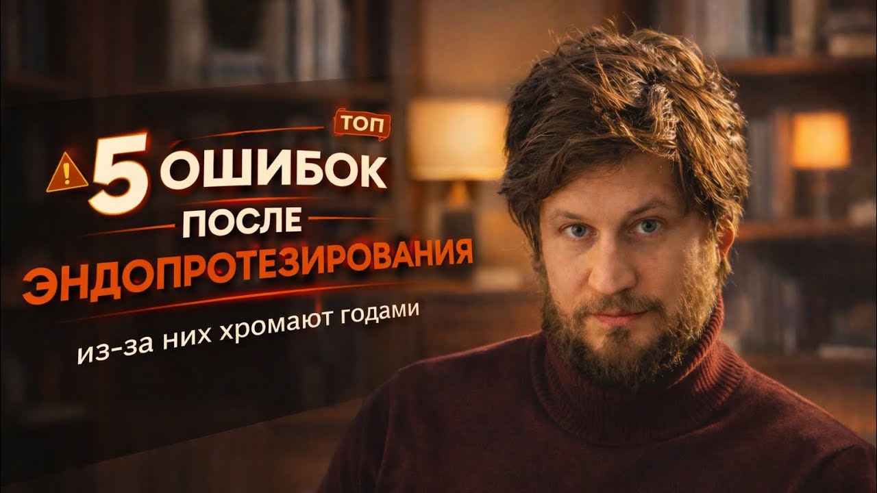 ошибок после эндопротезирования — из-за них хромают годами.