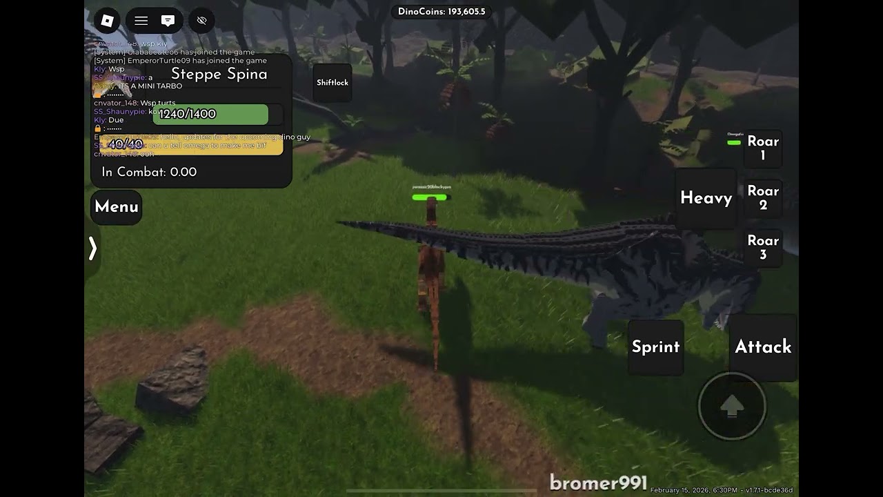 Playing with omegafury (mod) in jurassic blocky
