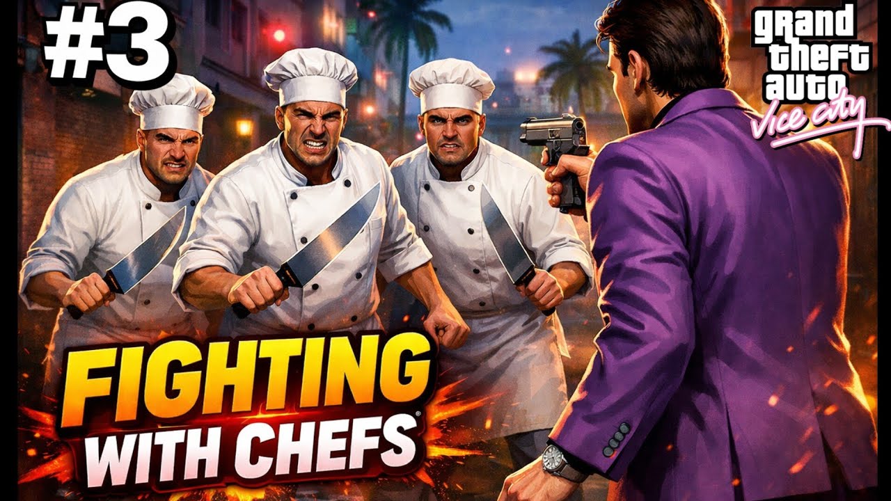 Fighting with chefs | gta vice city gameplay #3 | Ayush gameplayz 