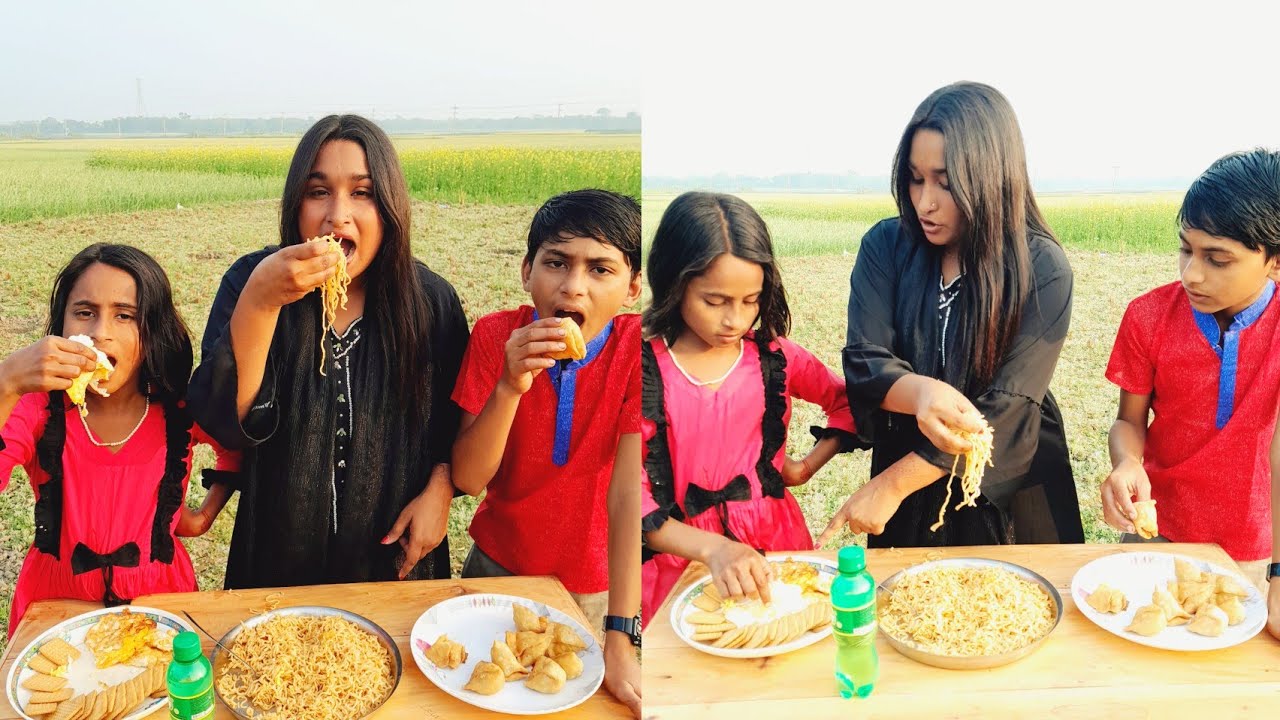 রিয়ার ভাই বোনের সাথে রিয়া রক পিপার সিজার খেলছে  যে পারবে সেই খেতে পারবে দেখুন দর্শক মজার খেলা